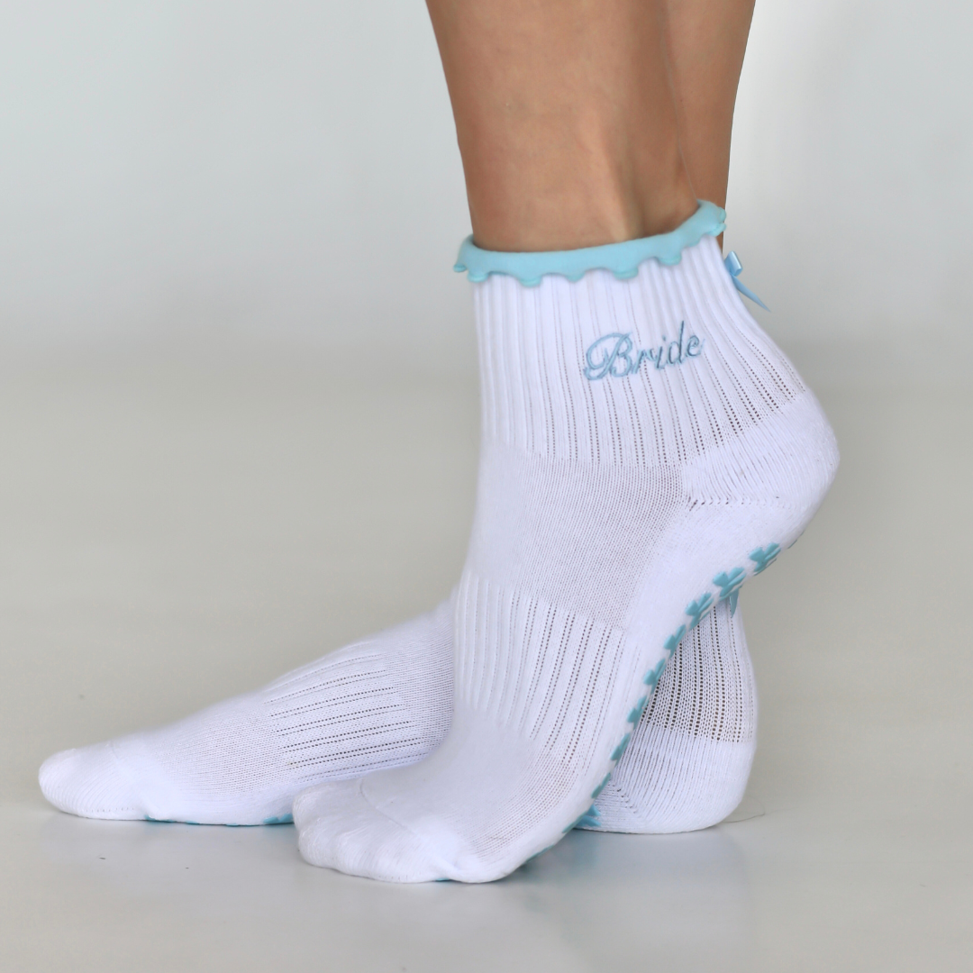 "I Do" Bridal Grip Socks